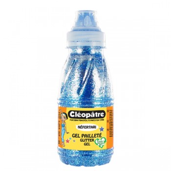 Gel Pailleté Bleu Primaire (Cyan) 250ml