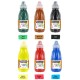 Lot de 6 flacons Encre à Dessiner 250ml : Jaune Primaire, Rouge Vif, Bleu Primaire (Cyan), Vert Sapin, Noir, Terre de Sienne