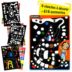 Atelier gommettes repositionnables 'Cléopâtre' Princesses - La Fourmi  creative