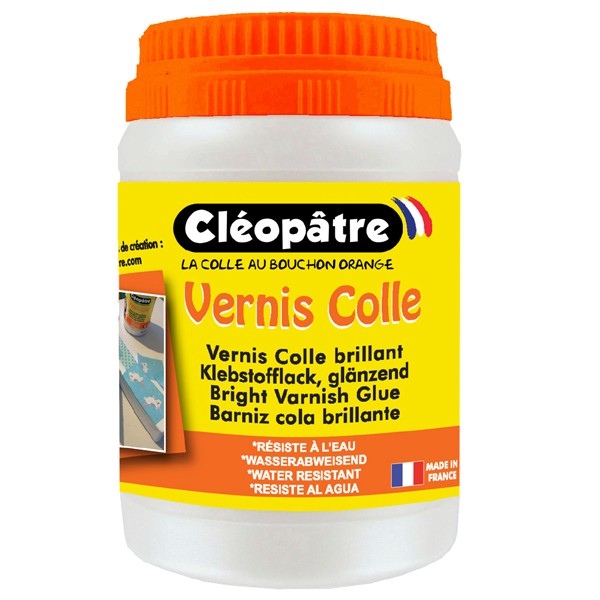 Vernis Colle brillant Cléopâtre 1 kg - Vernis colle papier - Creavea