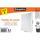 Lot de 5 feuilles de carton