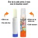 Boîte de 48 bâtons de colle TRANSPARENTE "Cléostick" Adhésive en 21g