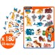 180 MAXI Gommettes Bébés Animaux