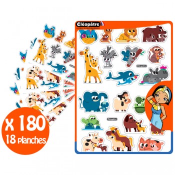 180 MAXI Gommettes Bébés Animaux