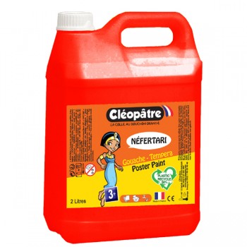 GOUACHE NÉFERTARI ROUGE VIF 2 LITRES