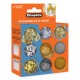 Coffret Créatif Résine UV 25ml + Lampe UV 24W + 9 pots accessoires or/argent + 2 moules