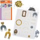 Coffret Créatif Résine UV 25ml + Lampe UV 24W + 9 pots accessoires or/argent + 2 moules