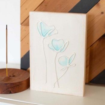 Tutoriel tableau fleurs