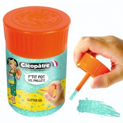 P’tit pot Glitter Gel Jar 50ml - Neon Blue Ice