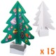 15 Sapins en carton à décorer - 24cm