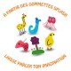 900 Gommettes « SPLASH » couleurs vives