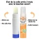 Boite de 4 bâtons Pastel de colle TRANSPARENTE "Cléostick" Adhésive en 8g