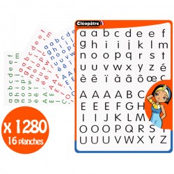 1280 gommettes lettres couleurs