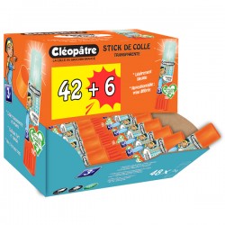 Boîte de 48 bâtons de colle "Cléostick Marine" en 15g