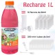 CLÉO’BULLES RECHARGE 1L de solution à bulles pour les enfants - Rose